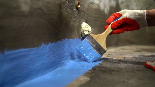 Commercial Exterior Waterproofing project at a Springville, IN business property by SJ Waterproofing Pros